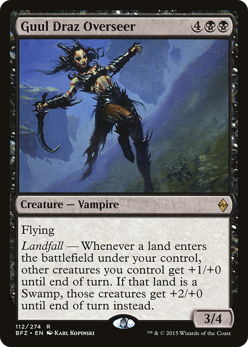 Guul Draz Overseer (BFZ-112) [Battle for Zendikar] MTG Single Wizards of the Coast