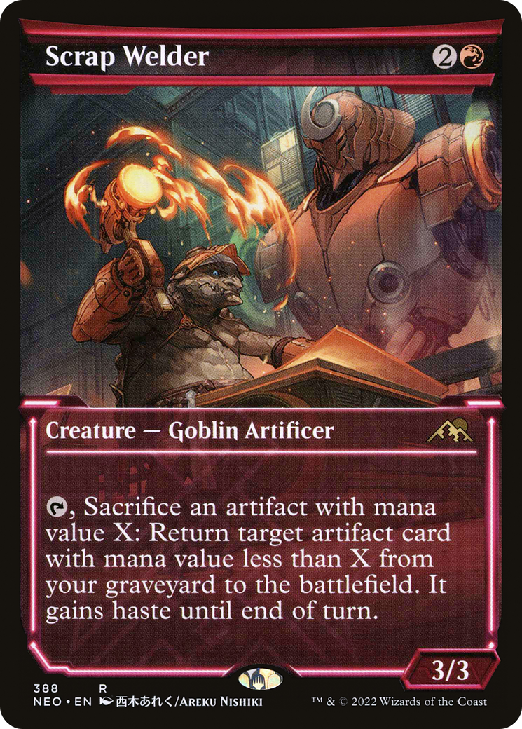 Scrap Welder (NEO-388) [Kamigawa: Neon Dynasty] (Showcase) Foil MTG Single Wizards of the Coast