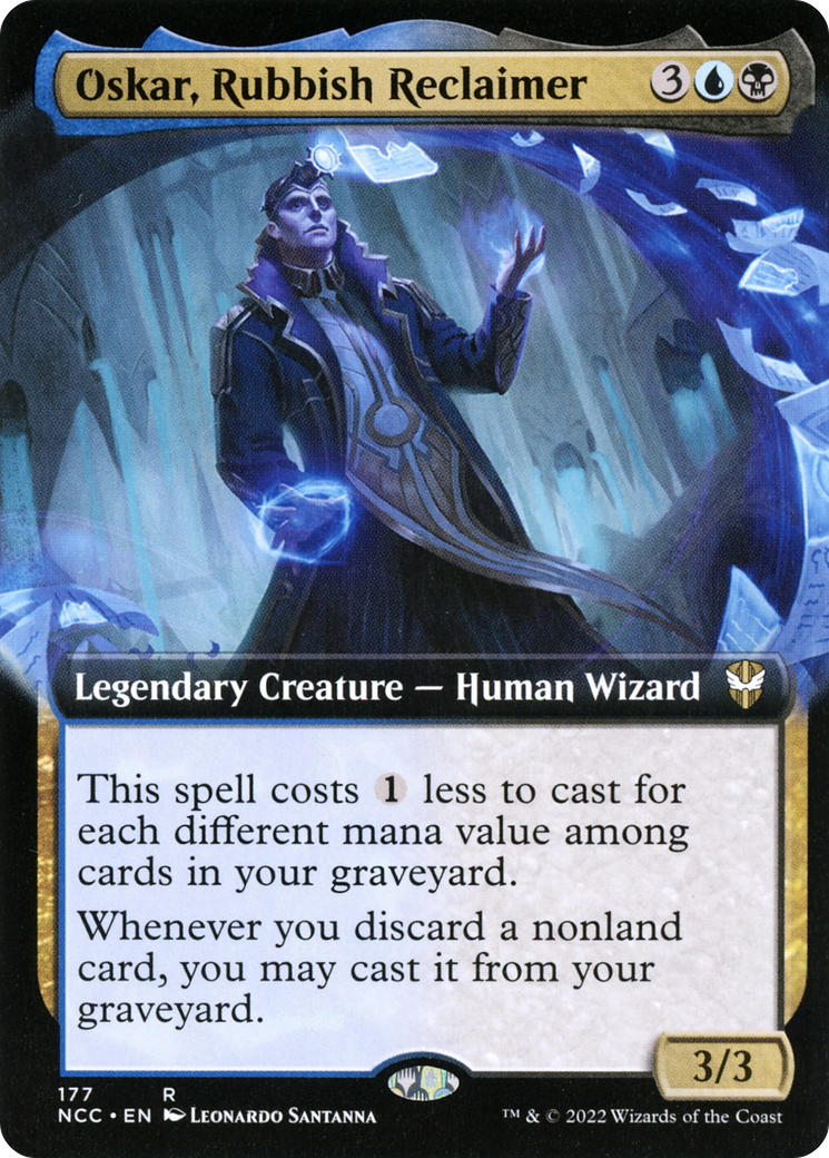 Oskar, Rubbish Reclaimer (NCC-177) [New Capenna Commander] (Extended Art) MTG Single Wizards of the Coast