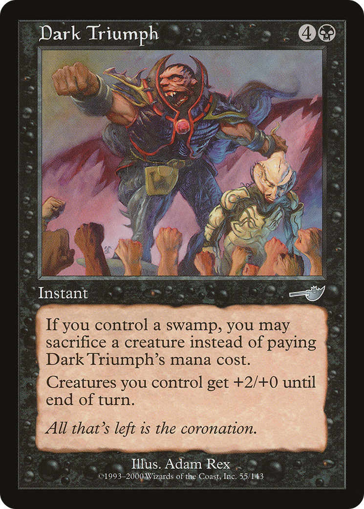 Dark Triumph (NMS-055) [Nemesis] Foil MTG Single Wizards of the Coast