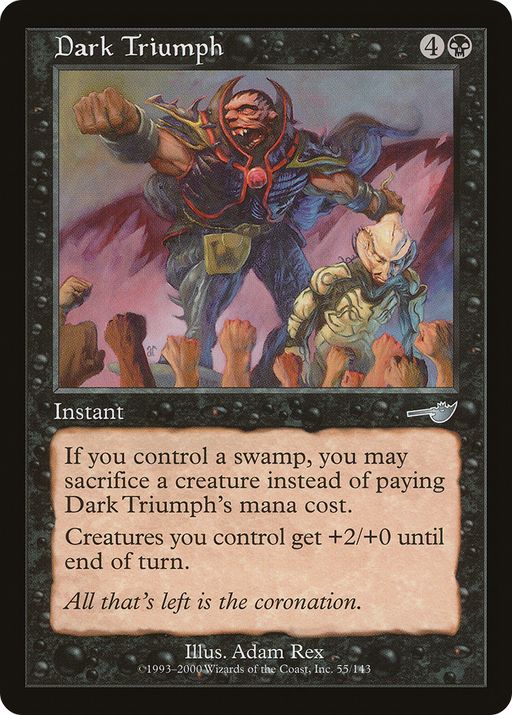 Dark Triumph (NMS-055) [Nemesis] Foil MTG Single Wizards of the Coast
