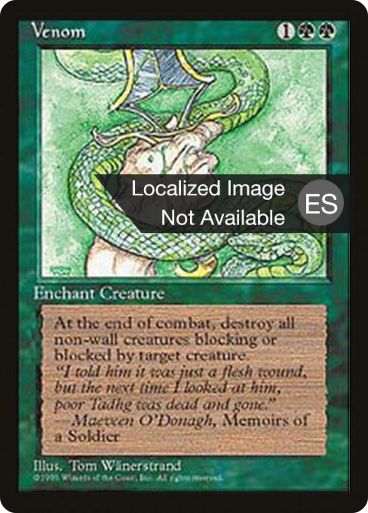 Venom (4BB-280) [Fourth Edition Foreign Black Border] MTG Single Wizards of the Coast