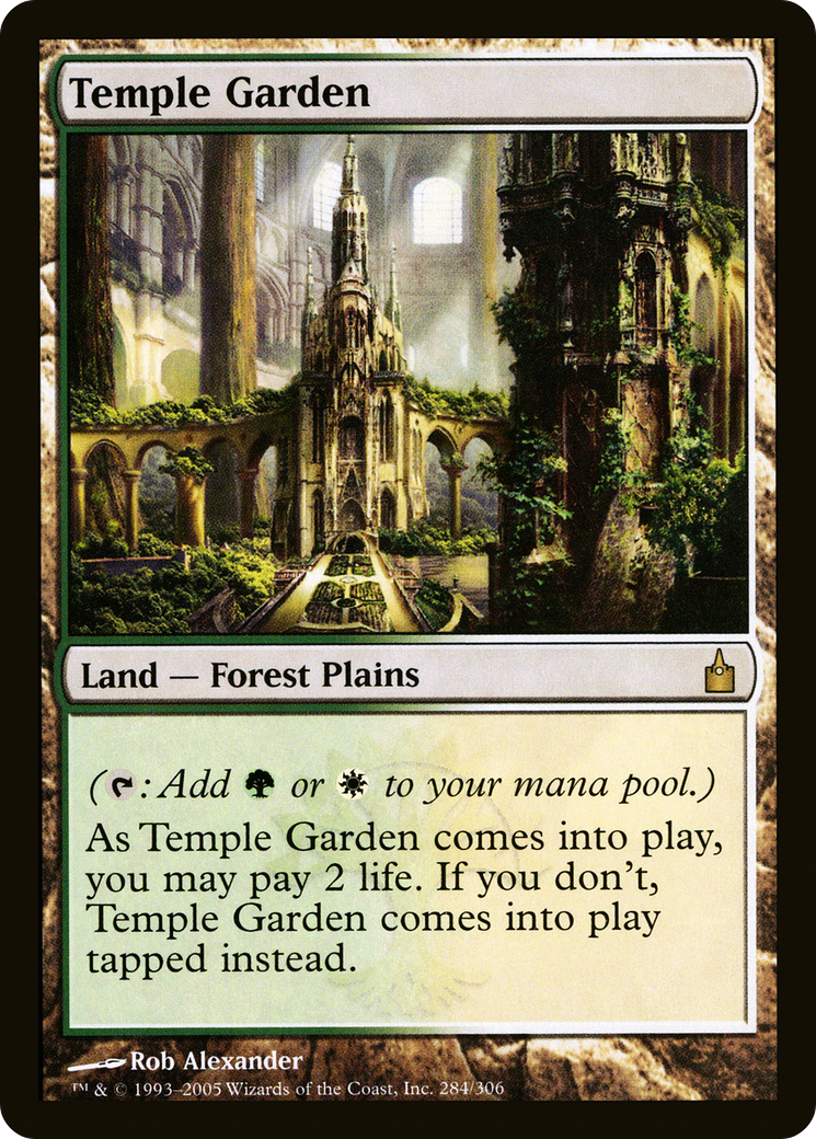 Temple Garden (RAV-284) [Ravnica: City of Guilds] Foil MTG Single Wizards of the Coast