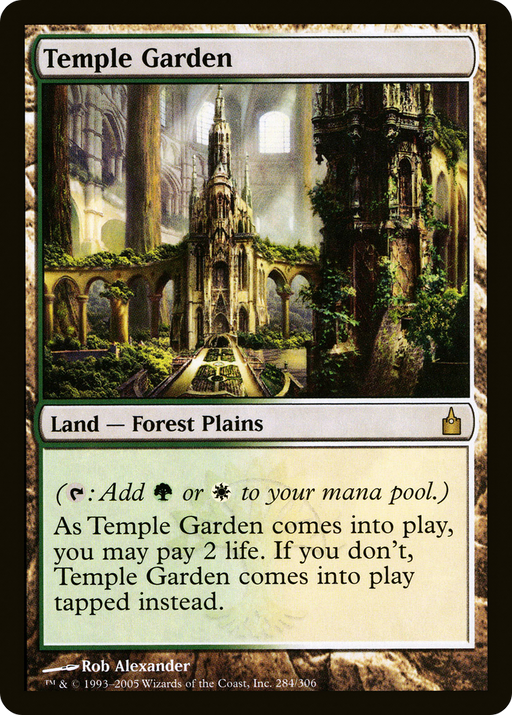 Temple Garden (RAV-284) [Ravnica: City of Guilds] MTG Single Wizards of the Coast