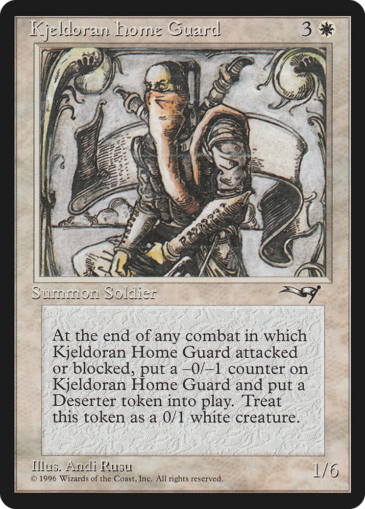 Kjeldoran Home Guard (ALL-) [Alliances] MTG Single Wizards of the Coast