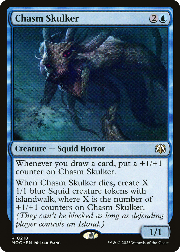 Chasm Skulker (MOC-218) [March of the Machine Commander] MTG Single Wizards of the Coast