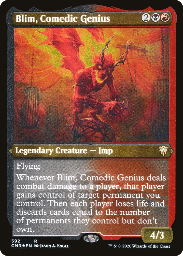 Blim, Comedic Genius (Foil Etched) (CMR-592) [Commander Legends] Foil MTG Single Wizards of the Coast