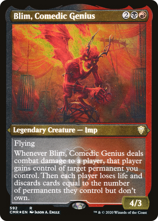 Blim, Comedic Genius (Foil Etched) (CMR-592) [Commander Legends] Foil MTG Single Wizards of the Coast