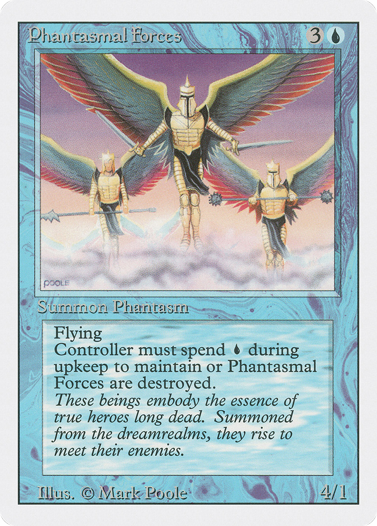 Phantasmal Forces (3ED-069) [Revised Edition] MTG Single Wizards of the Coast