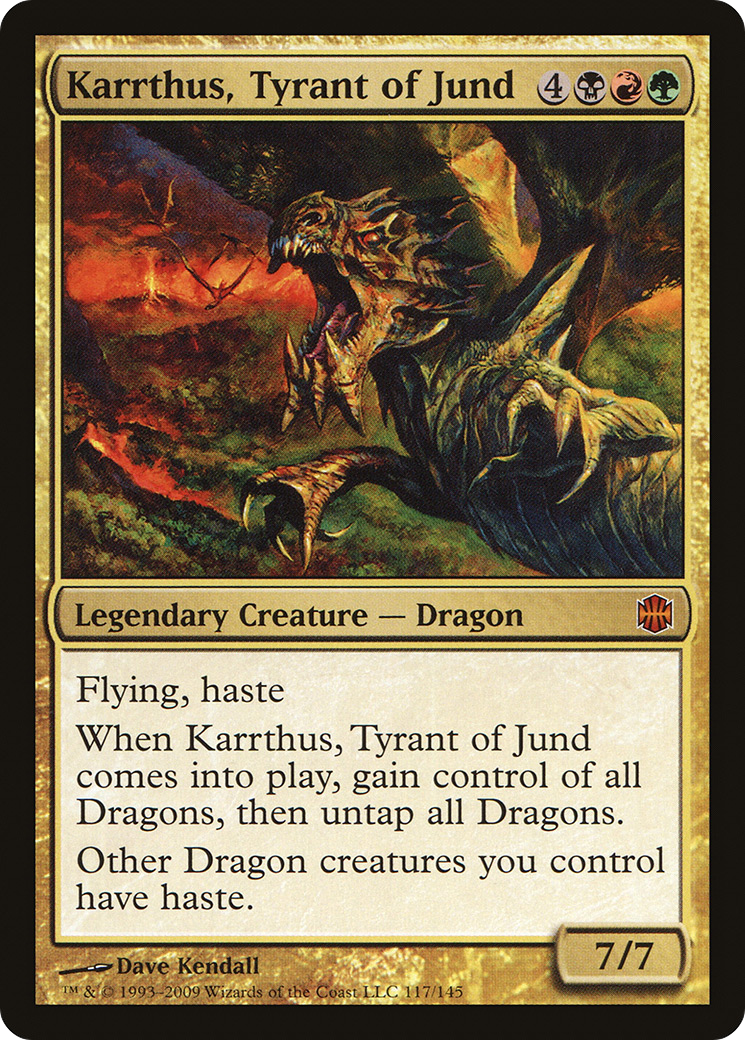 Karrthus, Tyrant of Jund [Alara Reborn] MTG Single Magic: The Gathering