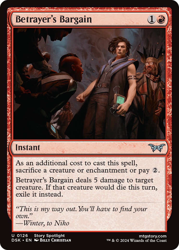 Betrayer's Bargain (DSK-126) [Duskmourn: House of Horror] MTG Single Wizards of the Coast