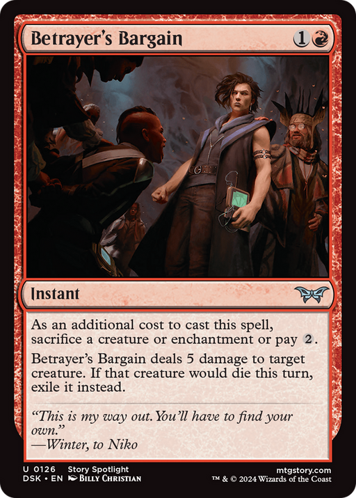Betrayer's Bargain (DSK-126) [Duskmourn: House of Horror] MTG Single Wizards of the Coast