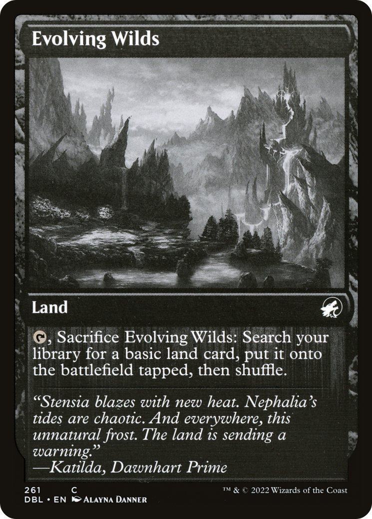 Evolving Wilds (261) (DBL-261) [Innistrad: Double Feature] Foil MTG Single Wizards of the Coast