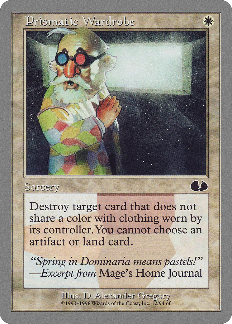Prismatic Wardrobe (UGL-012) [Unglued] MTG Single Wizards of the Coast