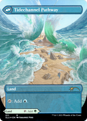 Barkchannel Pathway (SLU-011) [Secret Lair] Ultimate Edition (Showcase) (Borderless) Foil MTG Single Wizards of the Coast