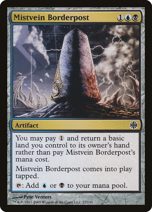Mistvein Borderpost (ARB-027) [Alara Reborn] Foil MTG Single Wizards of the Coast
