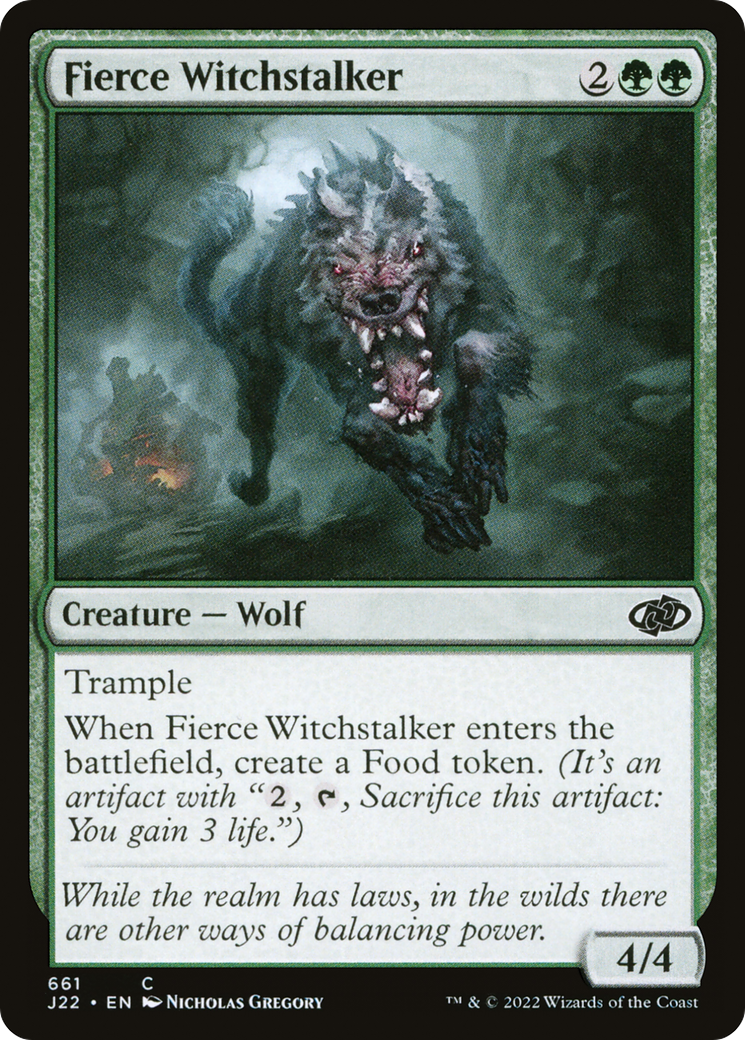 Fierce Witchstalker (J22-661) [Jumpstart 2022] MTG Single Wizards of the Coast
