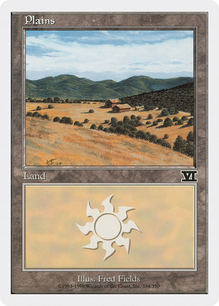 Plains (6ED-334) [Classic Sixth Edition] MTG Single Wizards of the Coast