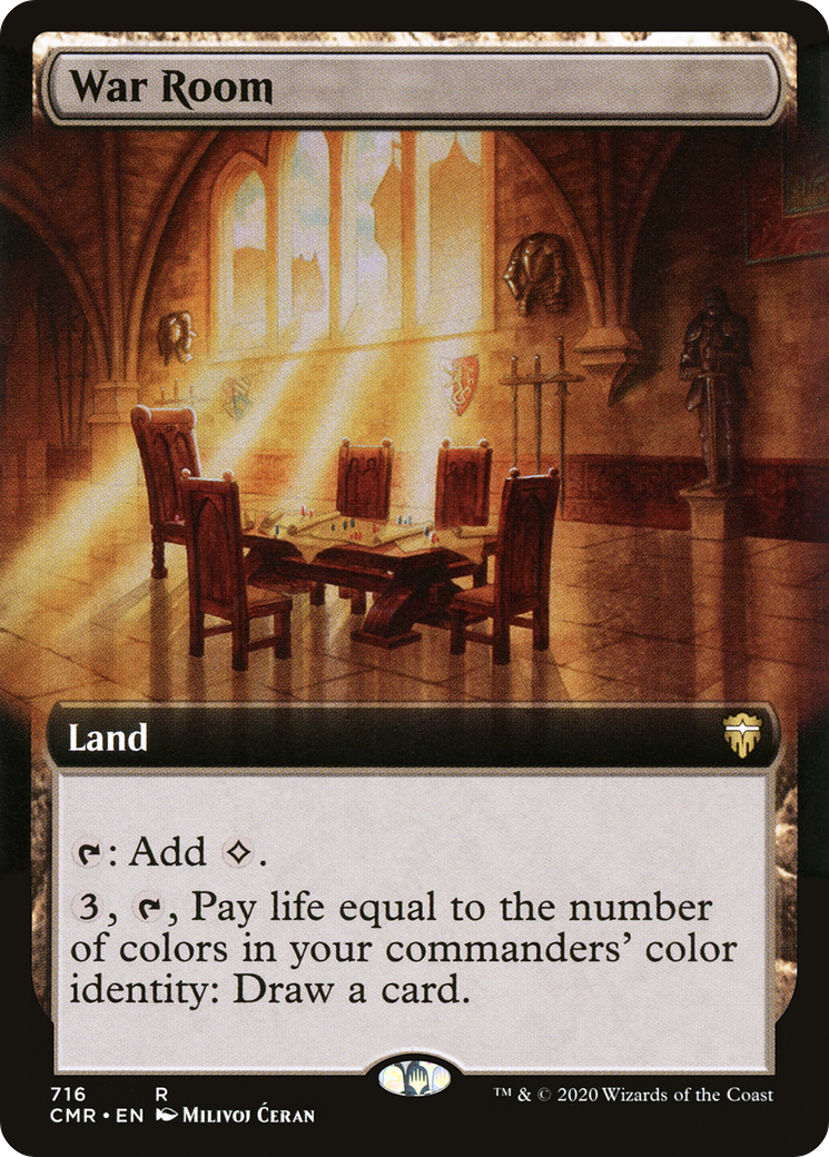 War Room (CMR-716) [Commander Legends] (Extended Art) MTG Single Wizards of the Coast