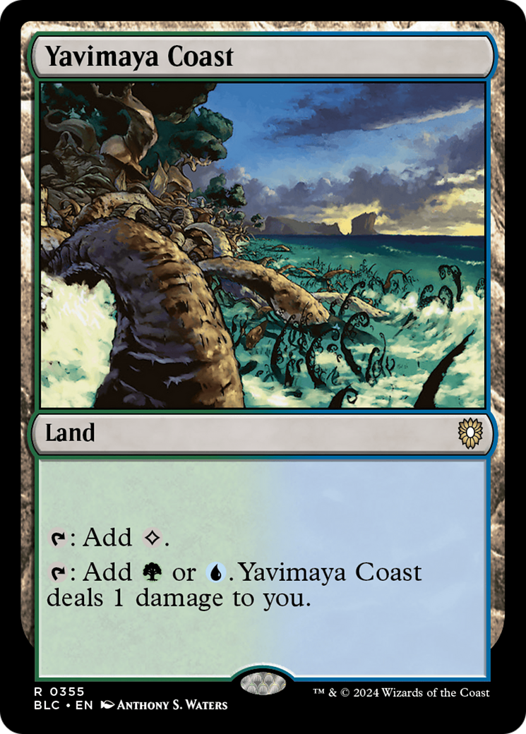 Yavimaya Coast (BLC-355) [Bloomburrow Commander] MTG Single Wizards of the Coast