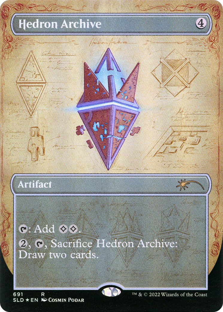 Hedron Archive (SLD-691) [Secret Lair] Drop (Borderless) Foil MTG Single Wizards of the Coast