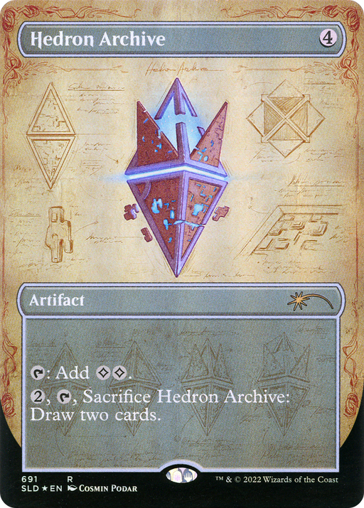 Hedron Archive (SLD-691) [Secret Lair] Drop (Borderless) Foil MTG Single Wizards of the Coast