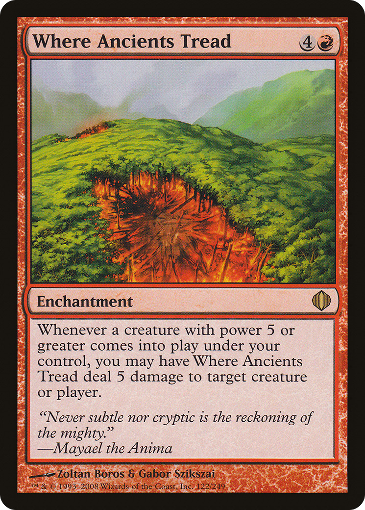Where Ancients Tread (ALA-122) [Shards of Alara] MTG Single Wizards of the Coast