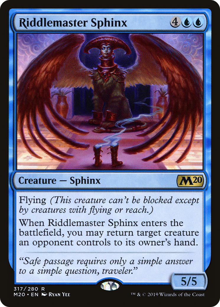 Riddlemaster Sphinx (M20-317) [Core Set 2020] MTG Single Wizards of the Coast