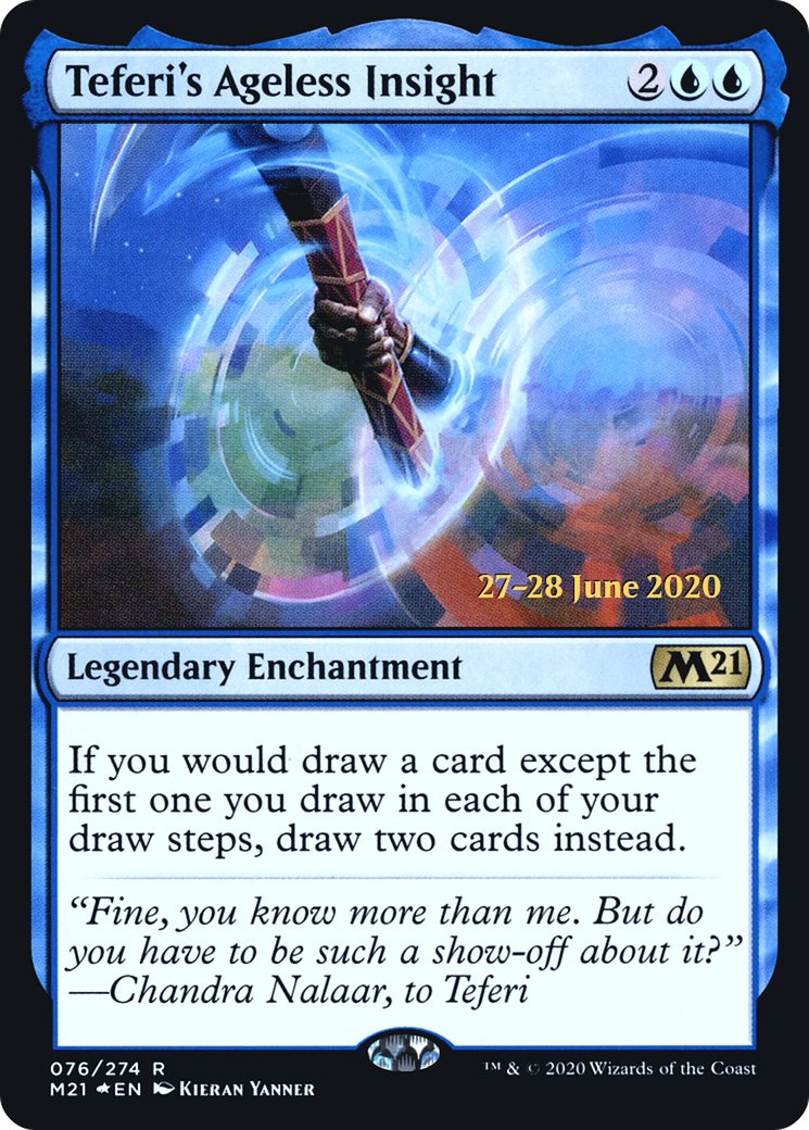 Teferi's Ageless Insight (PRE-076) [Core Set 2021 Promos] Foil MTG Single Wizards of the Coast