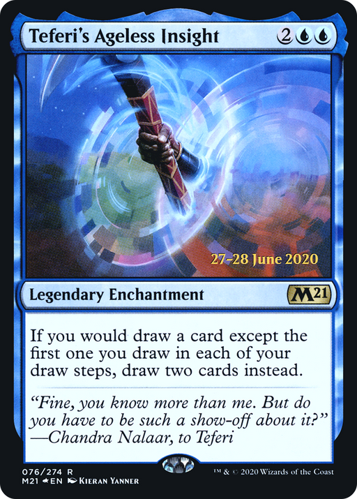Teferi's Ageless Insight (PRE-076) [Core Set 2021 Promos] Foil MTG Single Wizards of the Coast