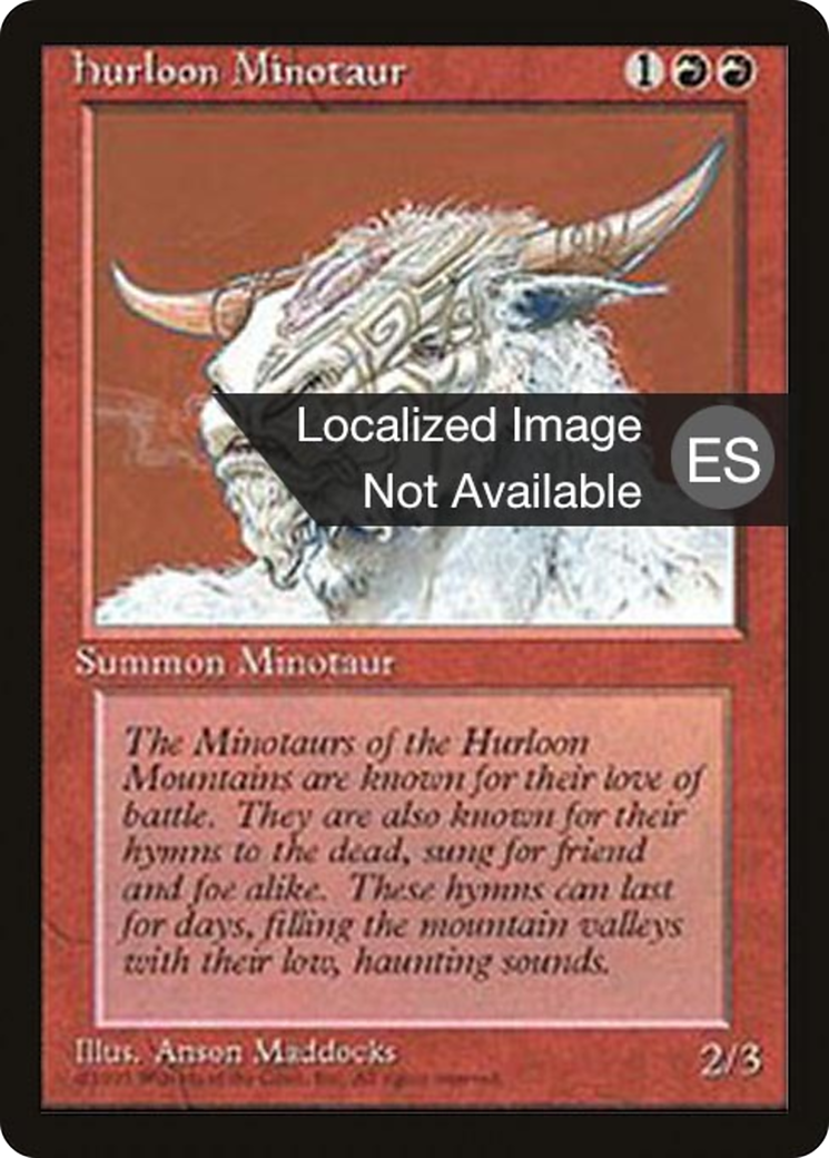 Hurloon Minotaur (4BB-202) [Fourth Edition Foreign Black Border] MTG Single Wizards of the Coast