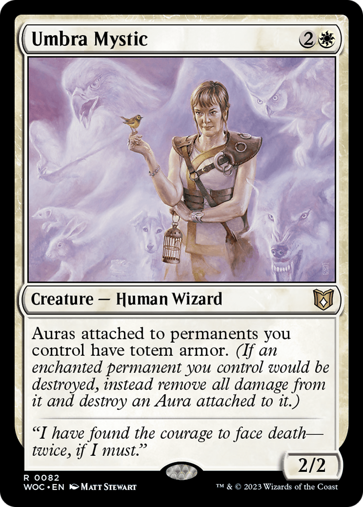 Umbra Mystic (WOC-082) [Wilds of Eldraine Commander] MTG Single Wizards of the Coast