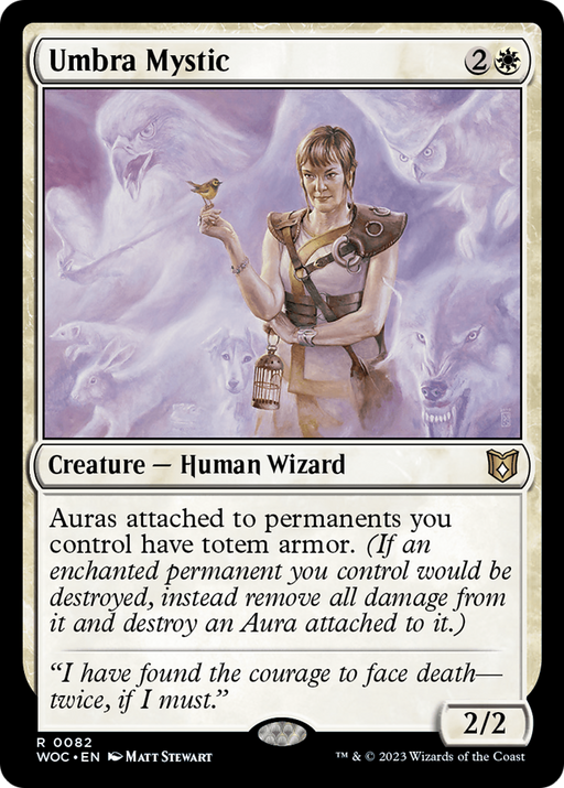 Umbra Mystic (WOC-082) [Wilds of Eldraine Commander] MTG Single Wizards of the Coast
