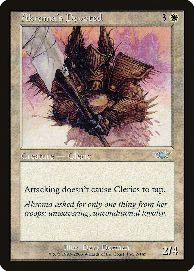 Akroma's Devoted (LGN-002) [Legions] MTG Single Wizards of the Coast