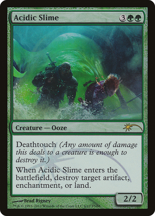 Acidic Slime [Friday Night Magic 2012] MTG Single Magic: The Gathering
