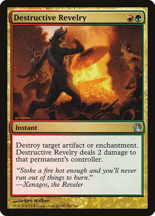 Destructive Revelry (THS-192) [Theros] Foil MTG Single Wizards of the Coast