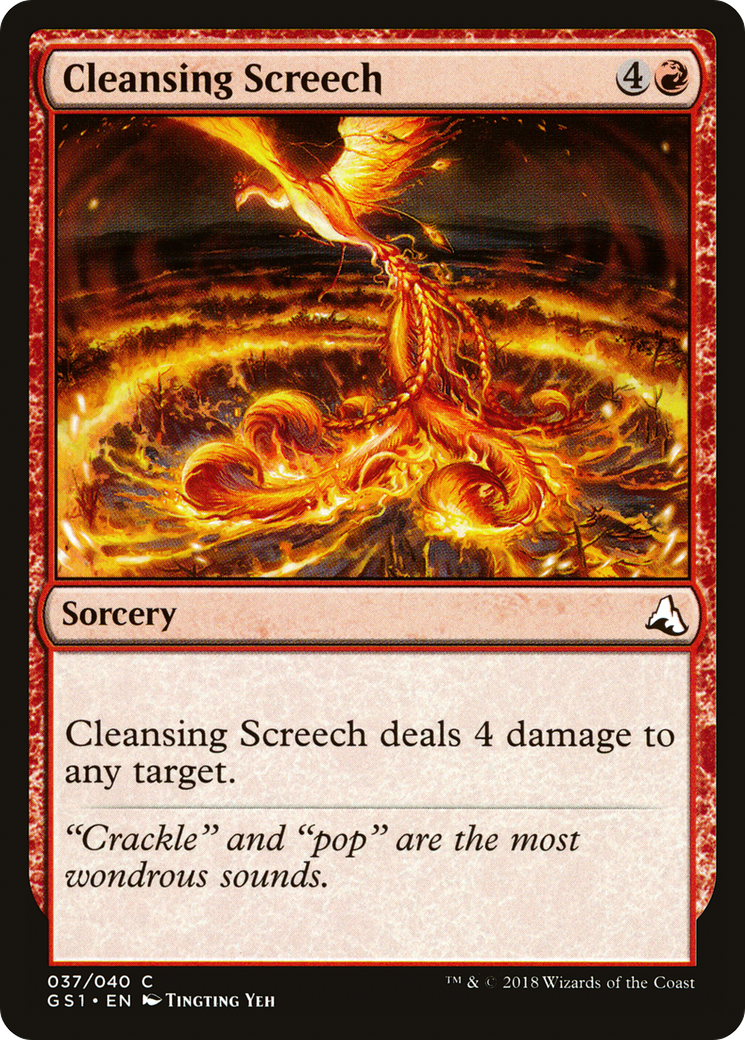 Cleansing Screech (GS1-037) [Misc] Global Series Jiang Yanggu & Mu Yanling MTG Single Wizards of the Coast