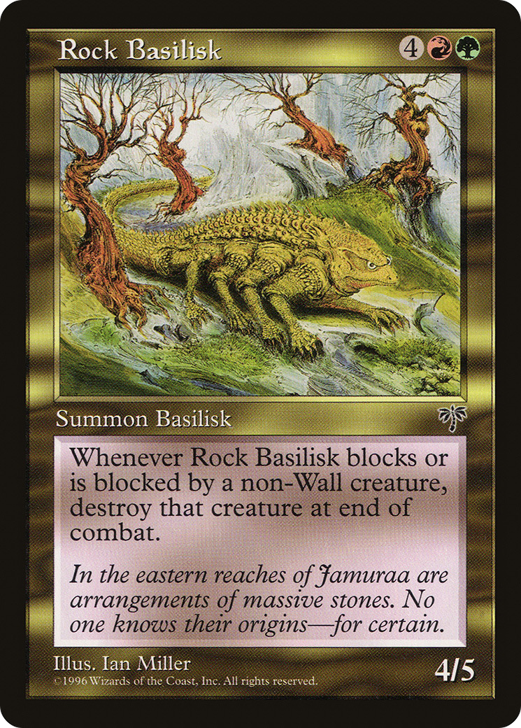 Rock Basilisk (MIR-279) [Mirage] MTG Single Wizards of the Coast