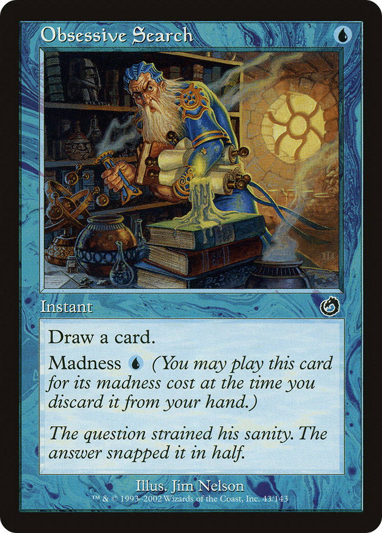 Obsessive Search (TOR-043) [Torment] Foil MTG Single Wizards of the Coast