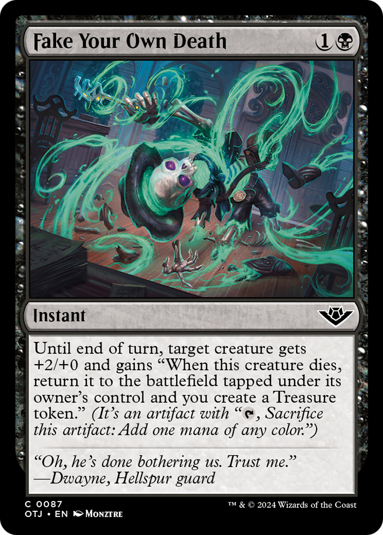 Fake Your Own Death (OTJ-087) [Outlaws of Thunder Junction] MTG Single Wizards of the Coast
