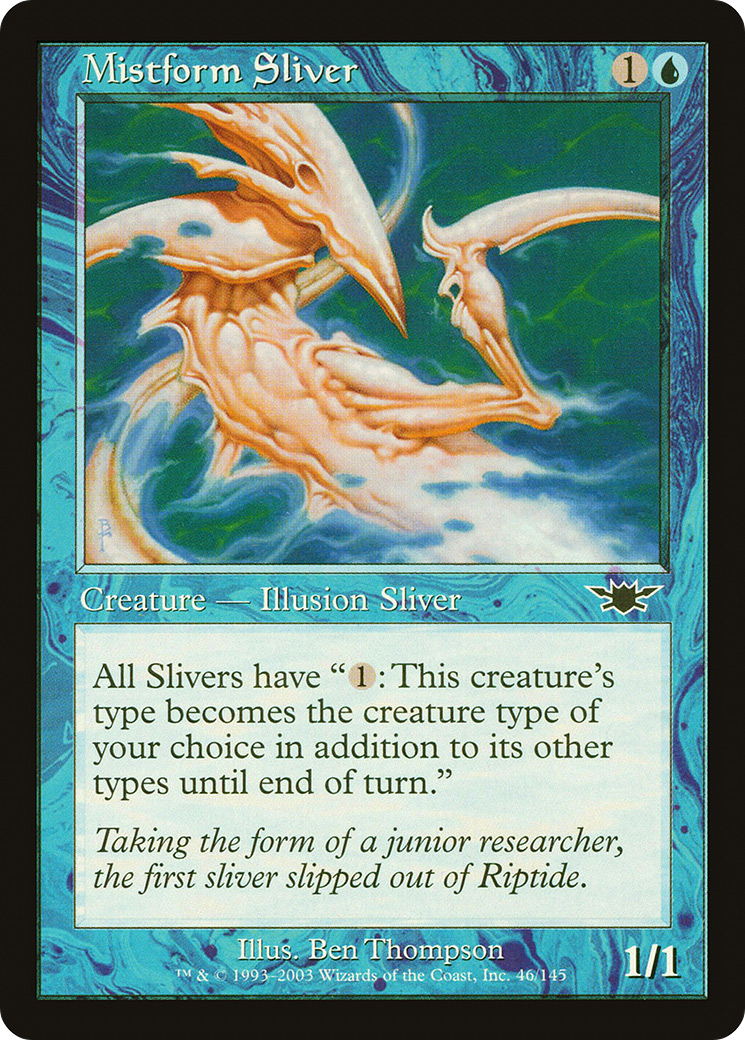 Mistform Sliver (LGN-046) [Legions] MTG Single Wizards of the Coast