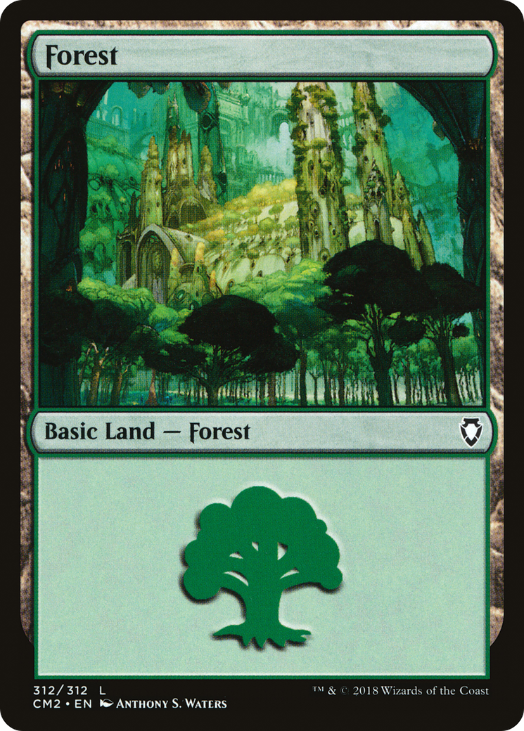 Forest (CM2-312) [Commander Anthology Volume II] MTG Single Wizards of the Coast