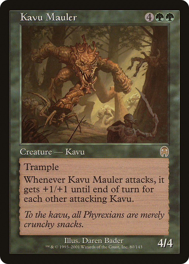 Kavu Mauler (APC-080) [Apocalypse] Foil MTG Single Wizards of the Coast