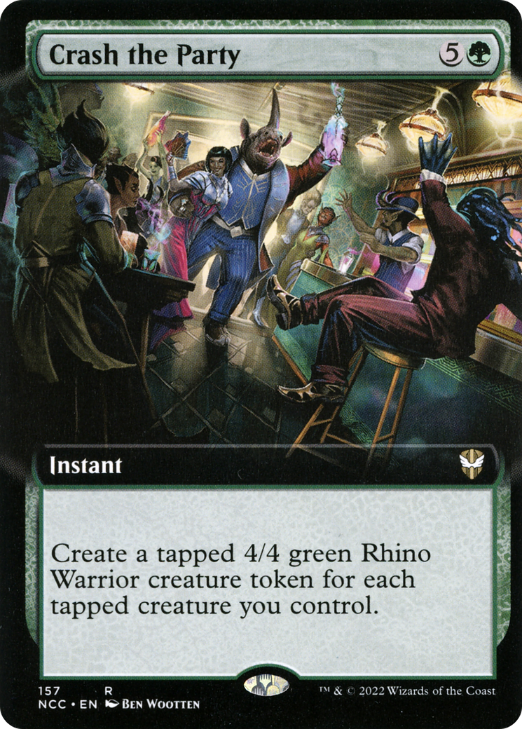 Crash the Party (NCC-157) [New Capenna Commander] (Extended Art) MTG Single Wizards of the Coast