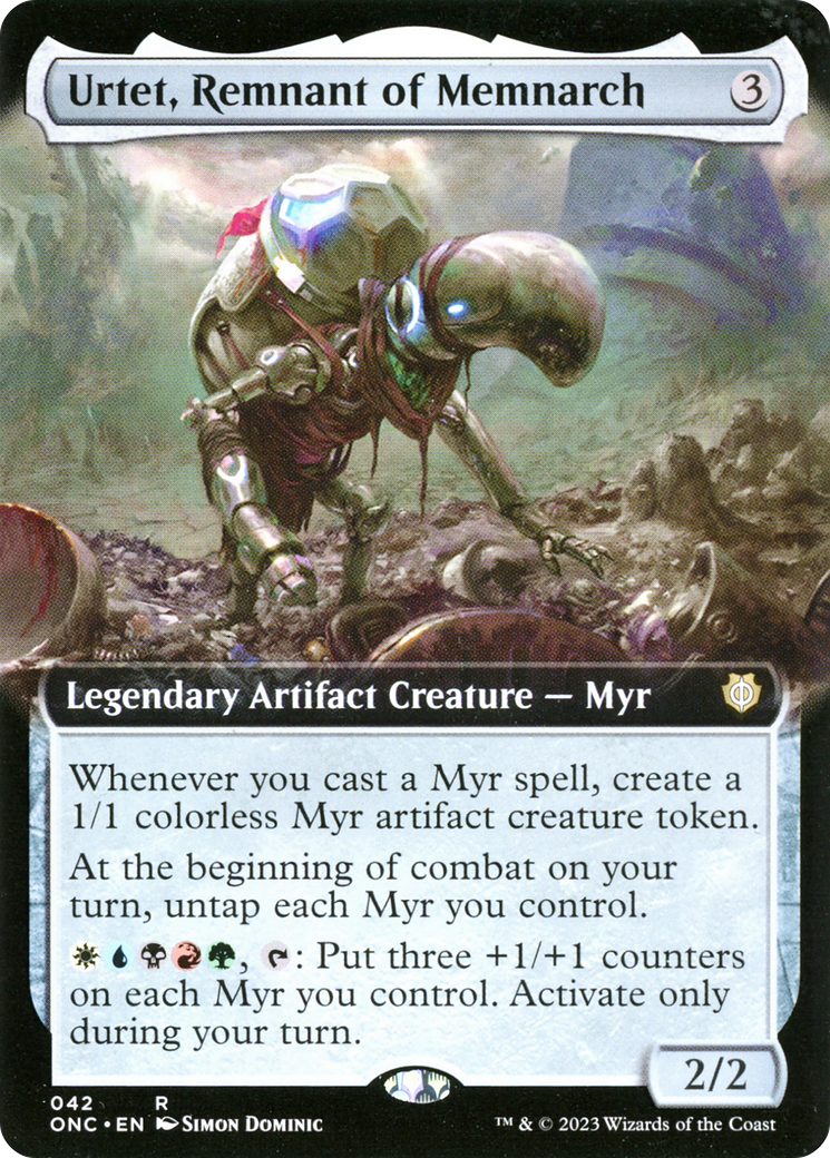 Urtet, Remnant of Memnarch (ONC-042) [Phyrexia: All Will Be One Commander] (Extended Art) MTG Single Wizards of the Coast