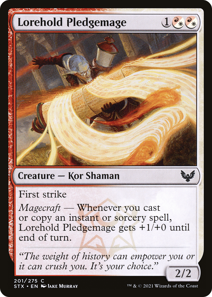 Lorehold Pledgemage (STX-201) [Strixhaven: School of Mages] MTG Single Wizards of the Coast