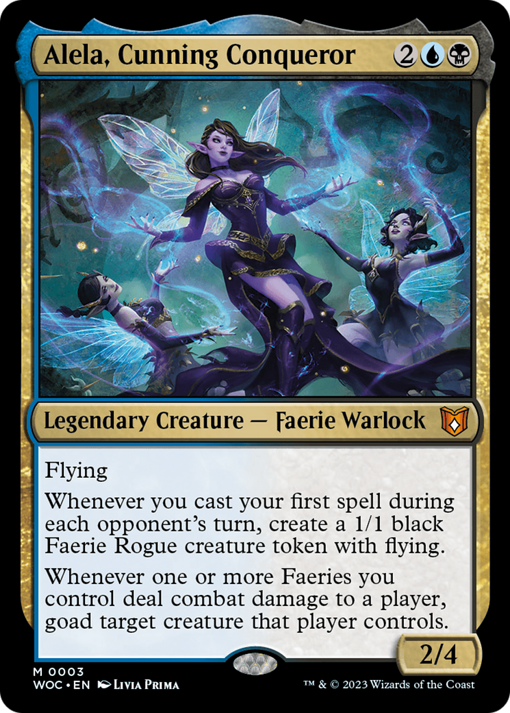 Alela, Cunning Conqueror (WOC-003) [Wilds of Eldraine Commander] MTG Single Wizards of the Coast