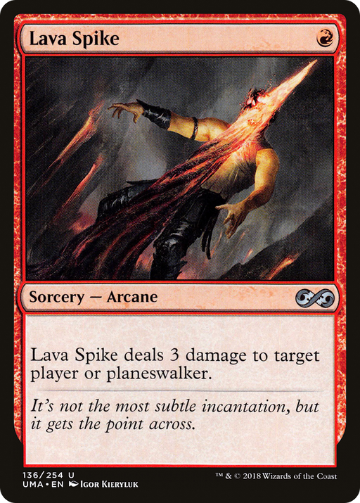Lava Spike (UMA-136) [Ultimate Masters] Foil MTG Single Wizards of the Coast