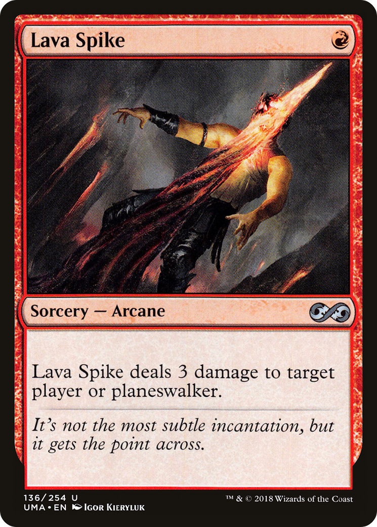 Lava Spike (UMA-136) [Ultimate Masters] MTG Single Wizards of the Coast