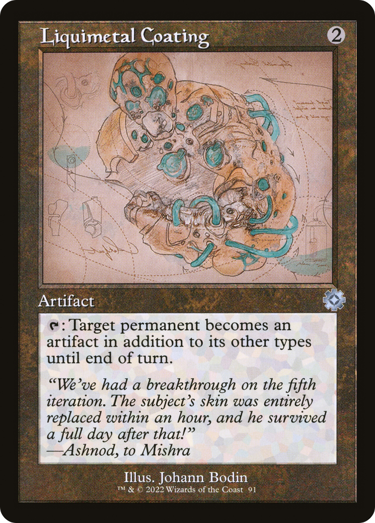 Liquimetal Coating (BRR-091) [The Brothers' War Retro Artifacts] Foil MTG Single Wizards of the Coast